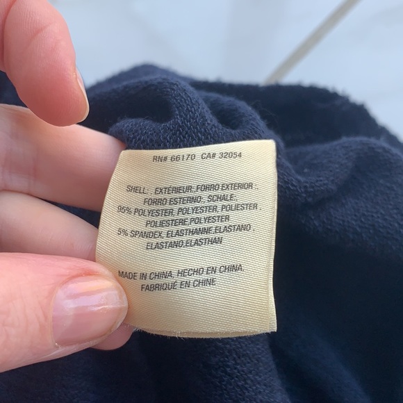 Anthropologie -Moth cozy navy dress mid calf Sz S. Cute slit detail in the back - Picture 5 of 8